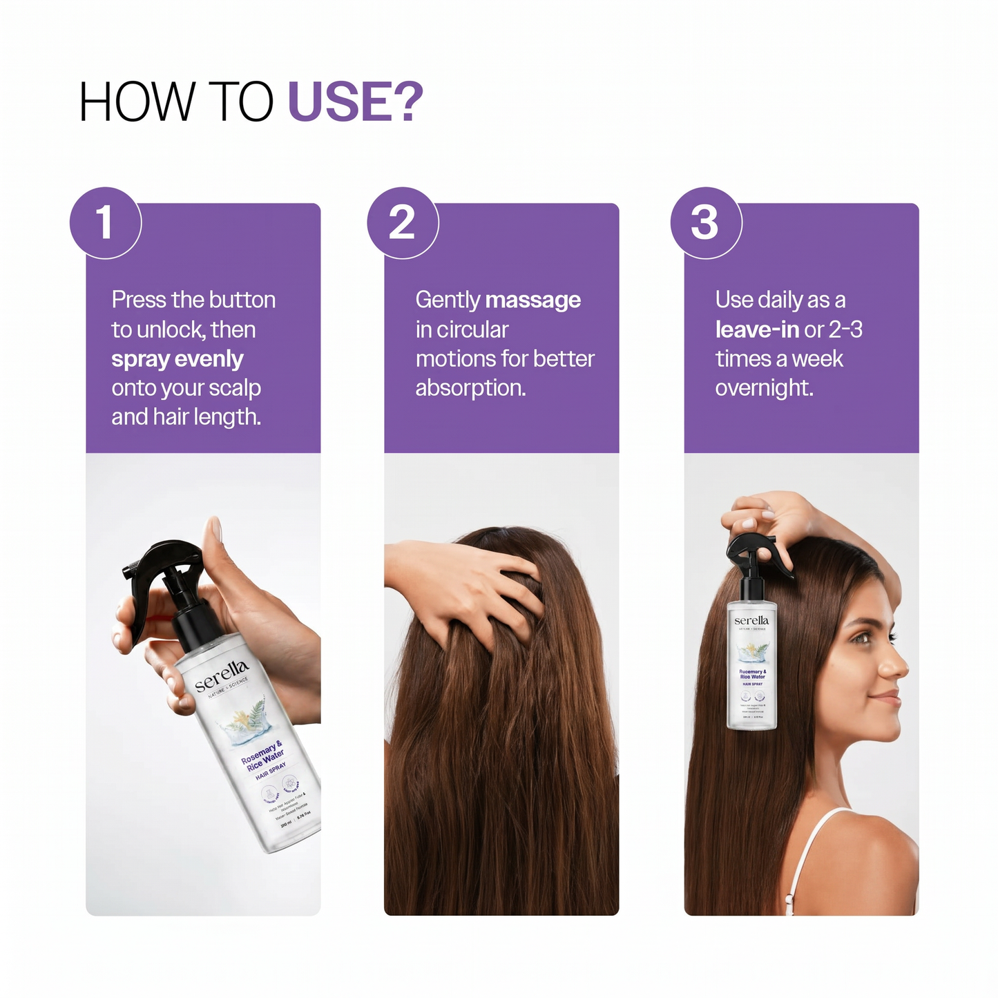 Rosemary & Rice Water Hair Spray