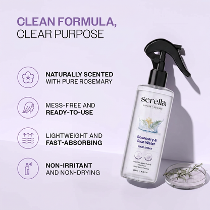 Rosemary & Rice Water Hair Spray