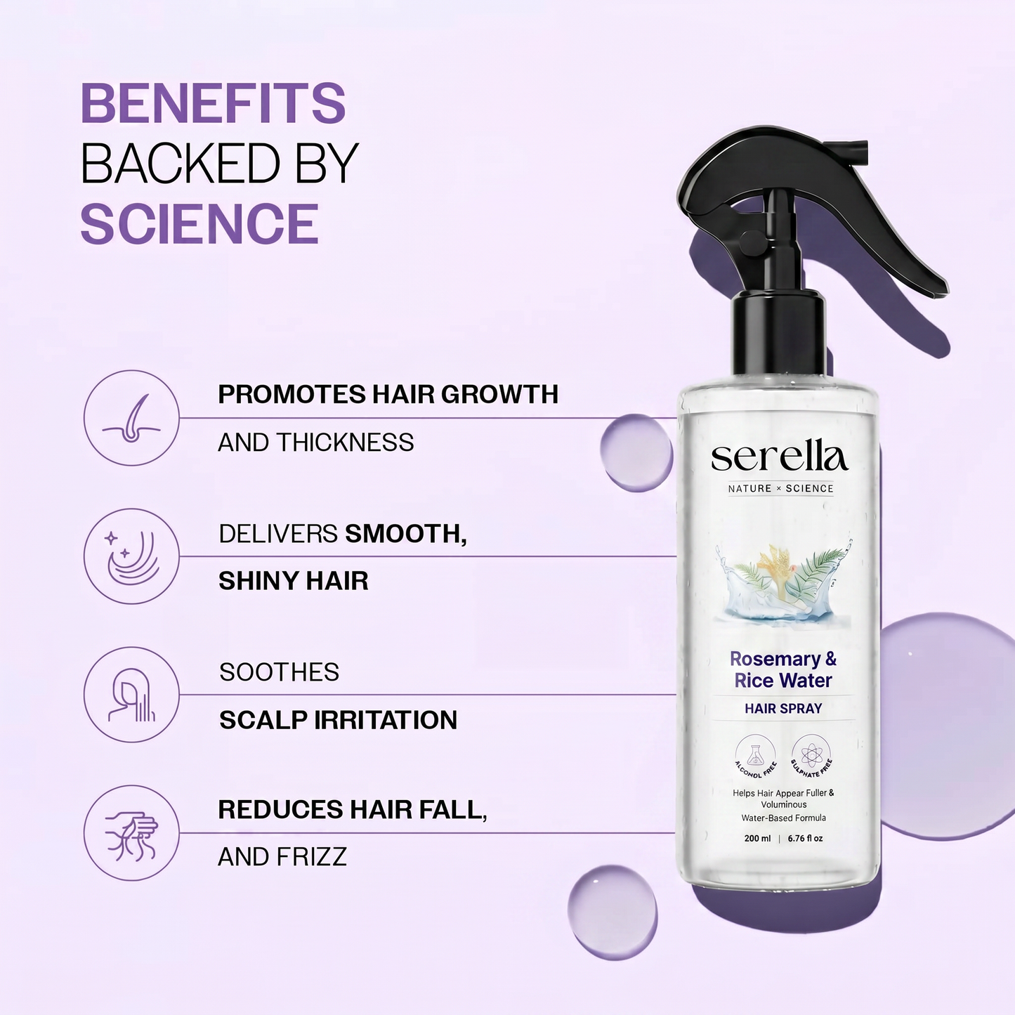 Rosemary & Rice Water Hair Spray